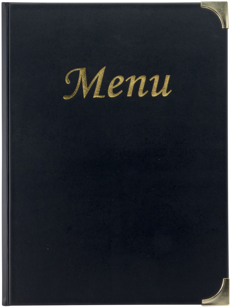 Securit Basic Menu Holder Freestanding Rectangular 23.5 (W) X 0.8 (D) X 31 (H) Cm Black