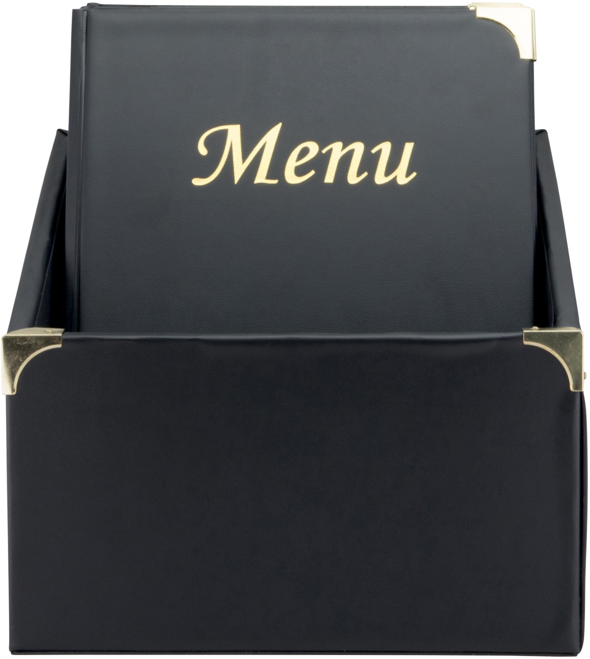 Securit Basic Menu Holder Freestanding Rectangular 27 (W) X 20 (D) X 30.5 (H) Cm Black Pack Of 10