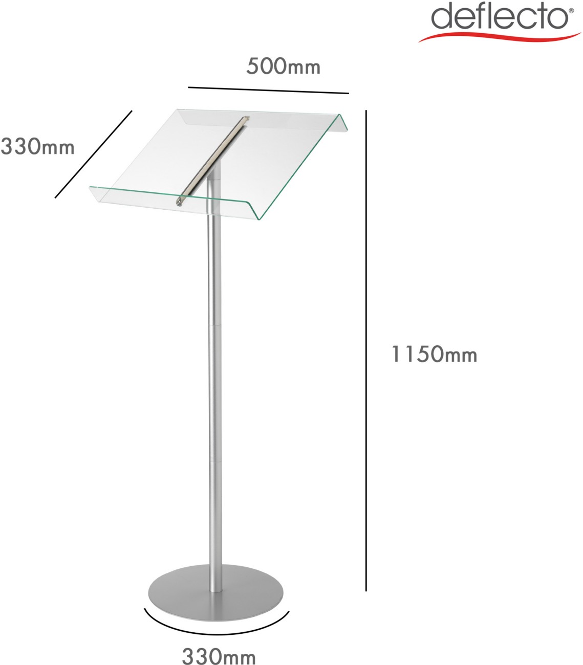 Deflecto Browser Lectern With Floor Stand Ref 79166 4043012 - Image 10