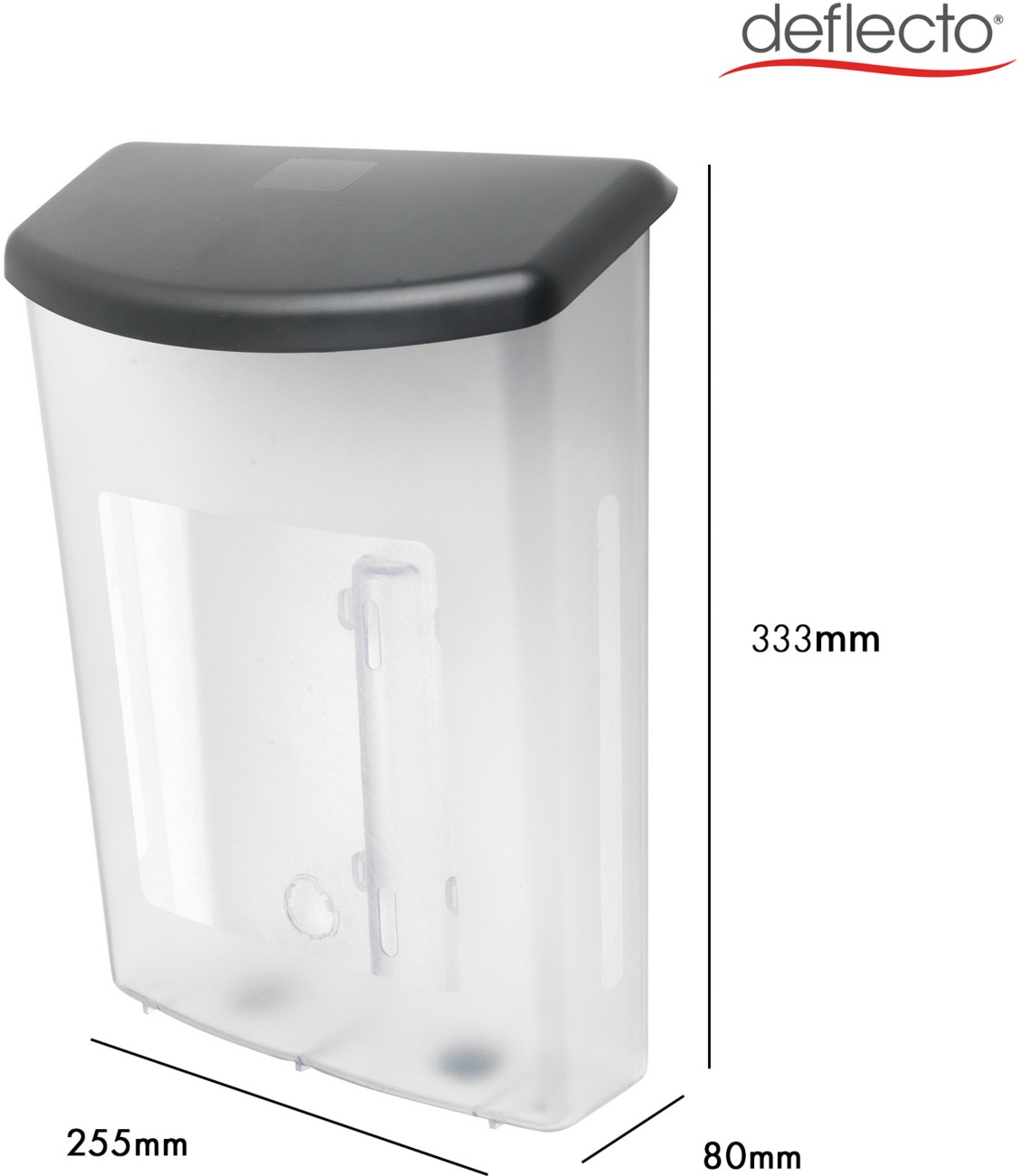 Deflecto A4 Portrait Outdoor Literature Box Wall Mounted Transparent 790801 25.5 X 8 X 33.3 Cm 790801