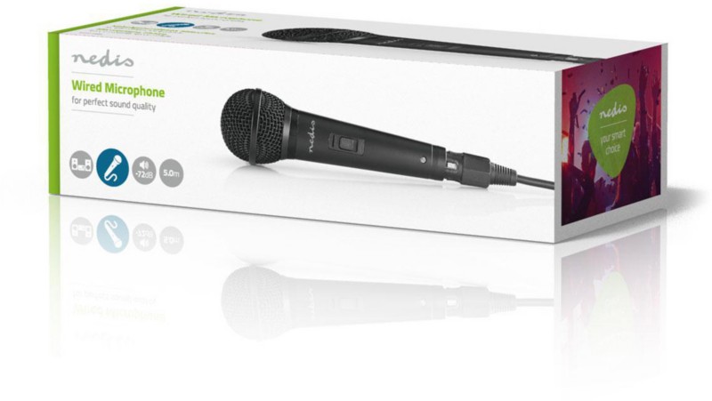 Nedis MPWD25BK Kabelgebundenes Mikrofon 5 m Schwarz