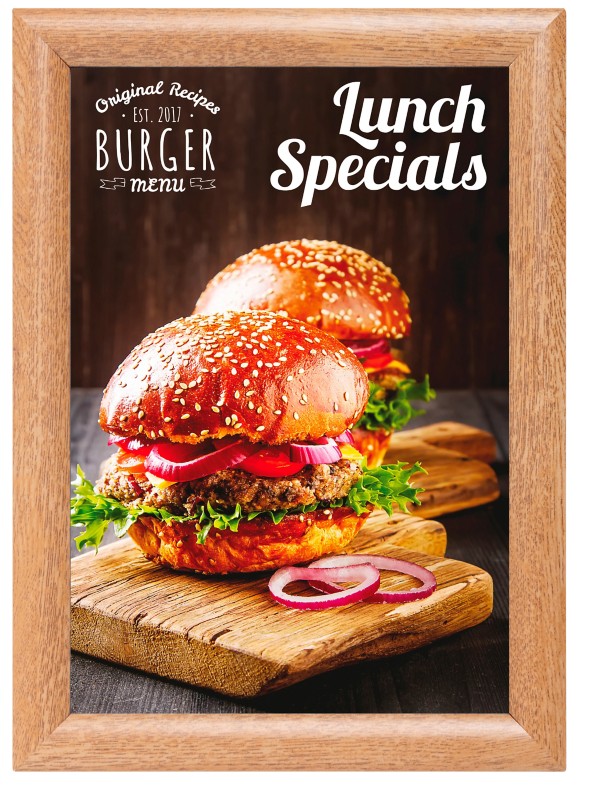 SHOWDOWN DIN A4 Klapprahmen Braun KRA4G25LB 24,1 (B) x 1,1 (T) x 32,8 (H) cm