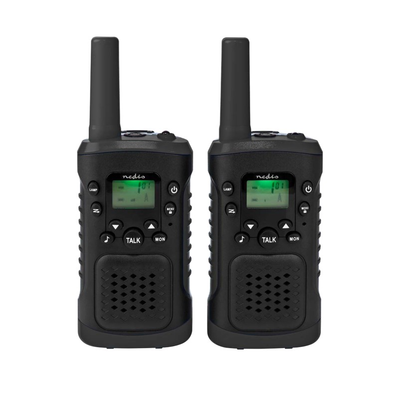 Nedis WLTK0610BK Walkie Talkie Schwarz 2er-Pack