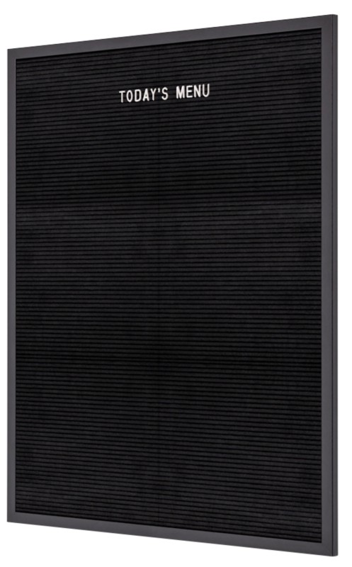 SHOWDOWN Rillentafel Nicht Magnetisch 60 (B) x 80 (H) cm Holz Schwarz