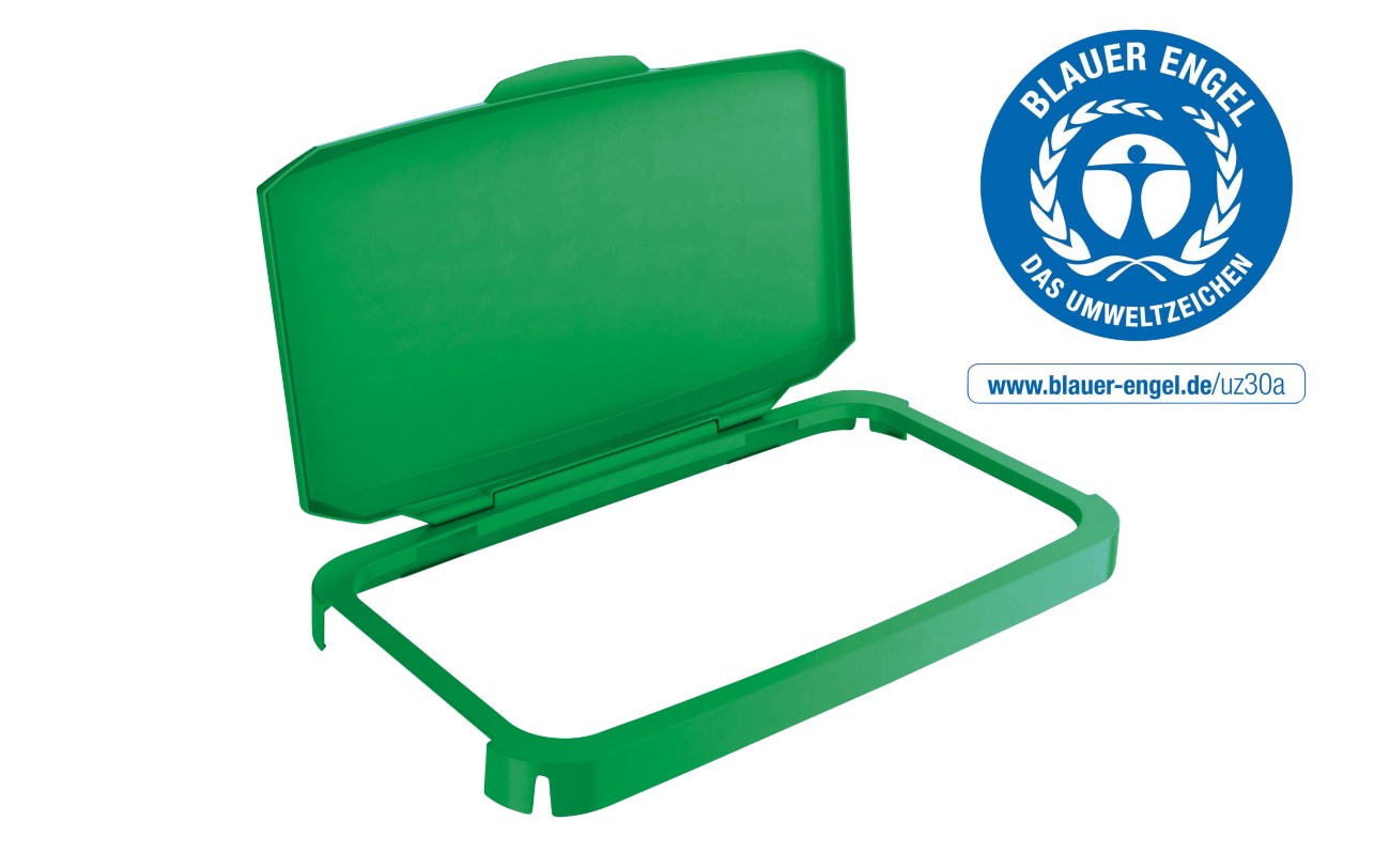 Durable Durabin Hinged Lid 60 L Green Rectangular Pp (Polypropylene)