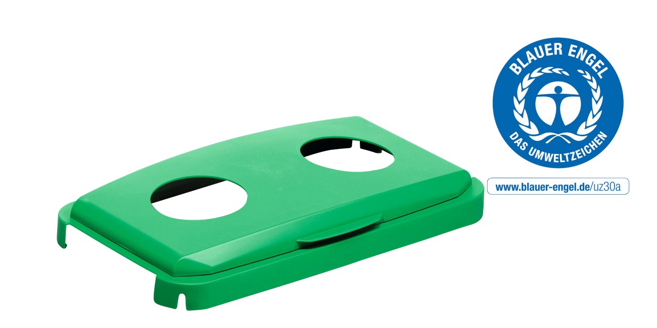 Durable Durabin Hinged Lid 60 L Green Rectangular Pp (Polypropylene)