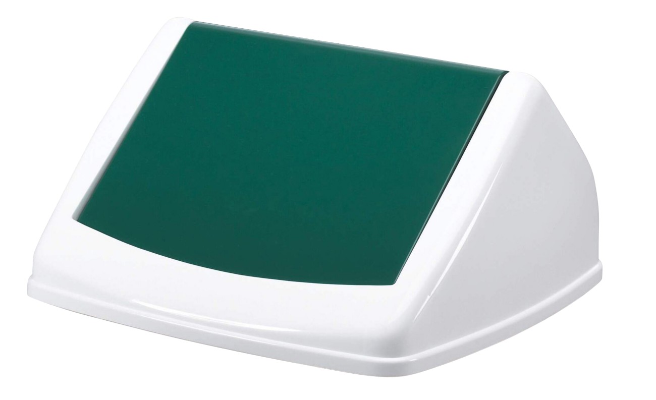 Durable 40L Square Flip Swing Lid Green - Strong Recycling Bin Lid - - Image 4