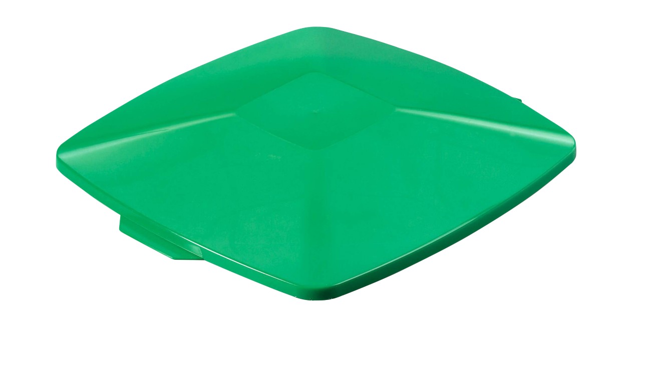 Durable Durabin Hinged Lid 40 L Green Square Pp (Polypropylene)