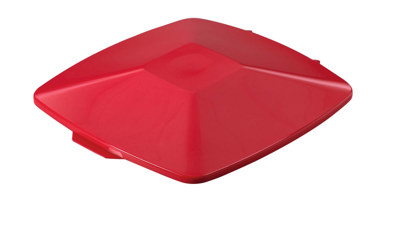Durable Durabin Hinged Lid 40 L Red Square Pp (Polypropylene)