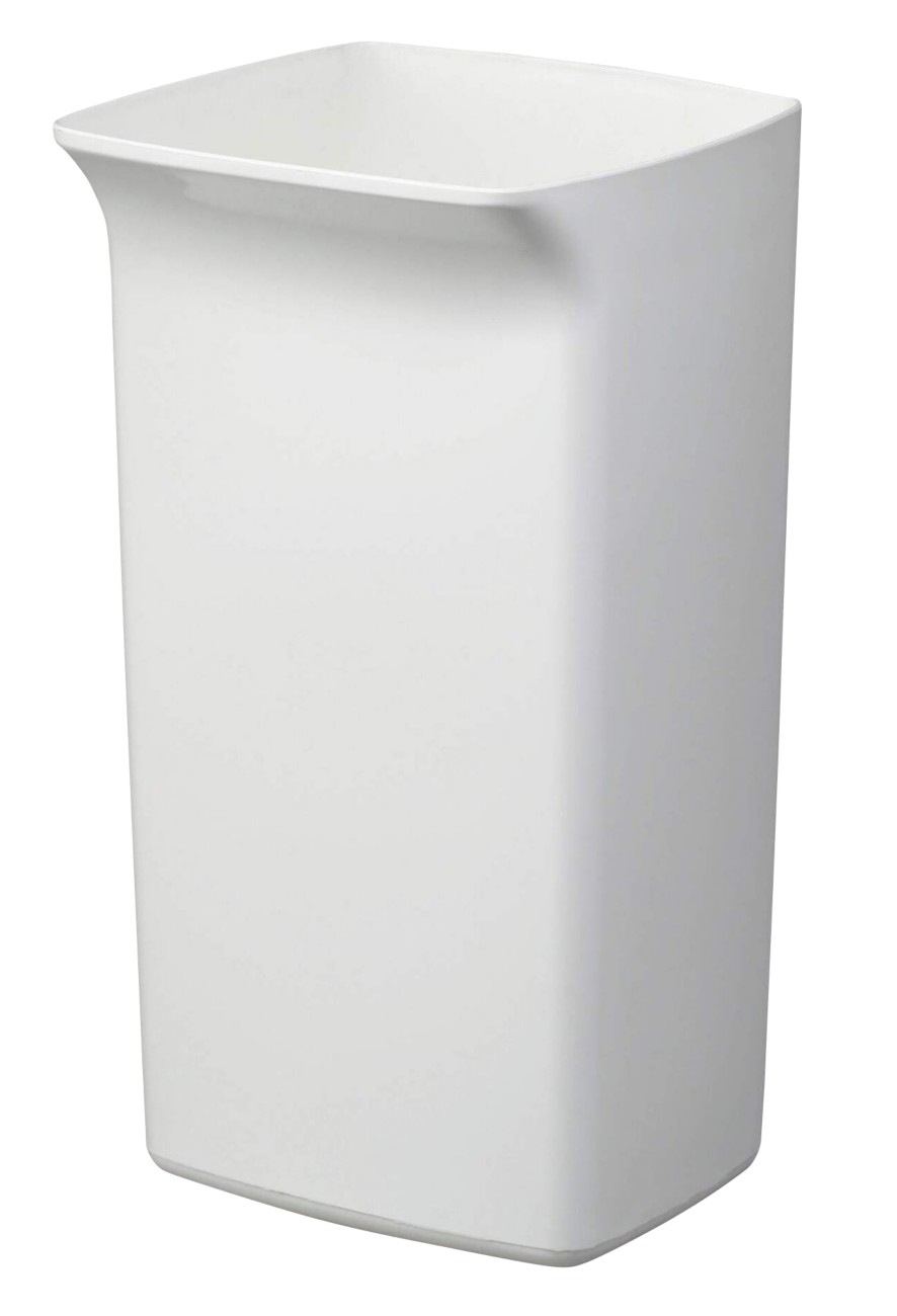 Durable 40L Square Waste Bin White | Strong Stylish Recycling Bin | DURABIN - Image 8