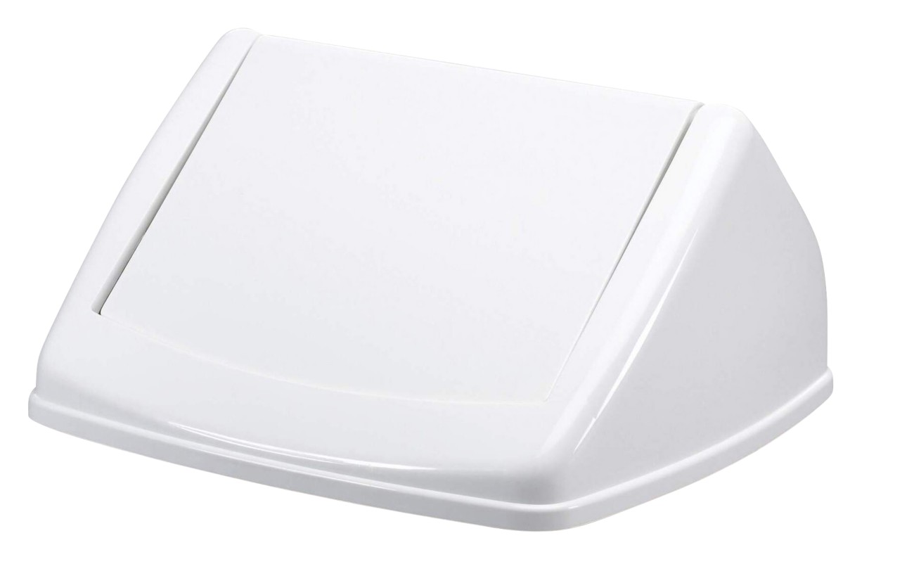 Durable 40L Square Flip Swing Lid White - Recycling Bin Lid - DURABIN - Image 5