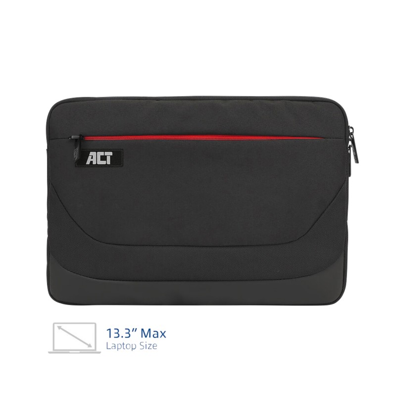 ACT Laptophülle 13,3? 36 x 2 x 27 cm PL (Polyester) Schwarz