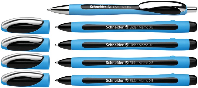 Schneider Slider Memo XB Kugelschreiber Schwarz 0.7 mm Kugelschreiber 5 Stück