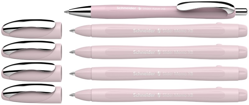 Schneider Slider Memo XB 150235 Kugelschreiber Blau 0.7 mm 4 Stück + 1 Kugelschreiber Slider Rave XB Gratis