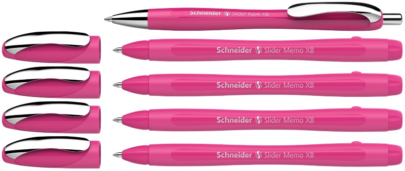 Schneider Slider Memo XB Kugelschreiber Blau 0.7 mm Kugelschreiber 5 Stück