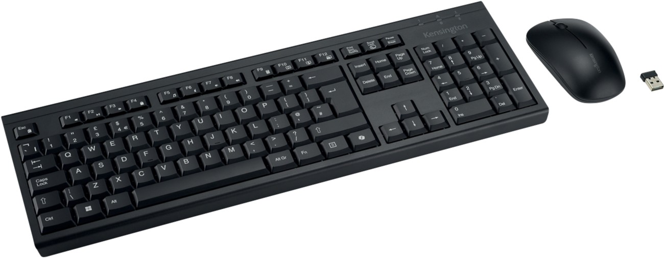 Kensington Eq Keyboard And Mouse Wireless Qwerty (Gb) Black Km270