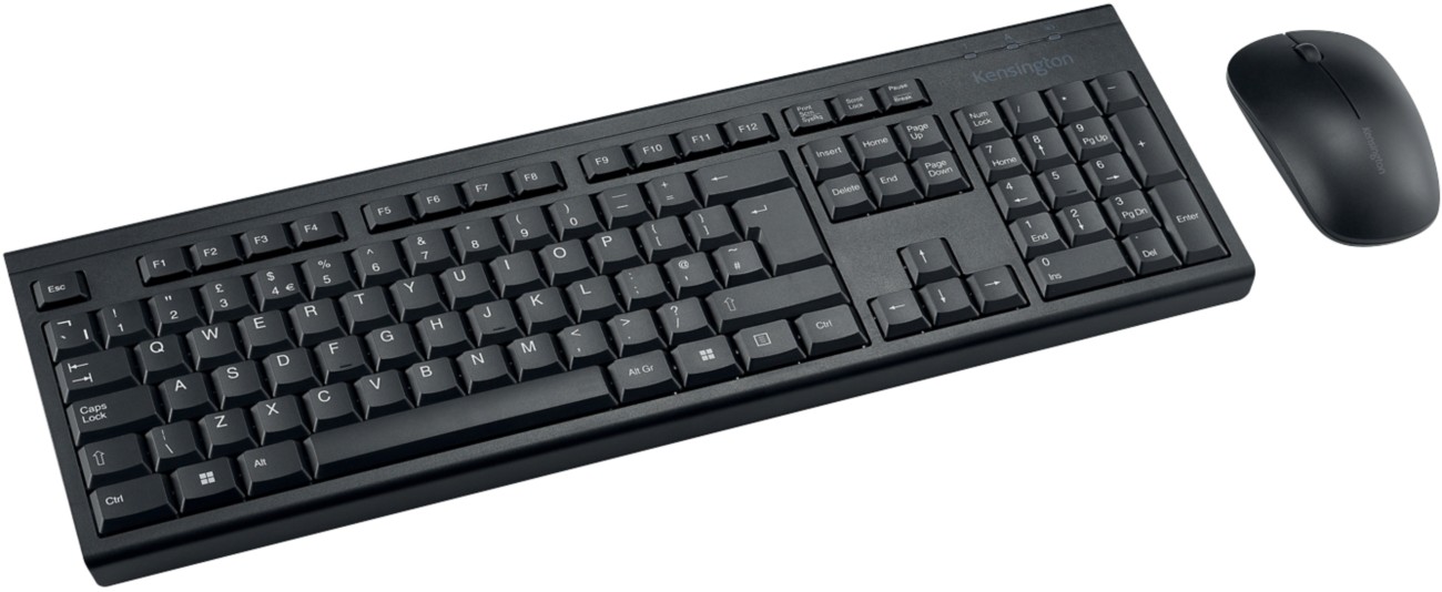 Kensington Eq Keyboard And Mouse Wireless Qwerty (Gb) Black Km150