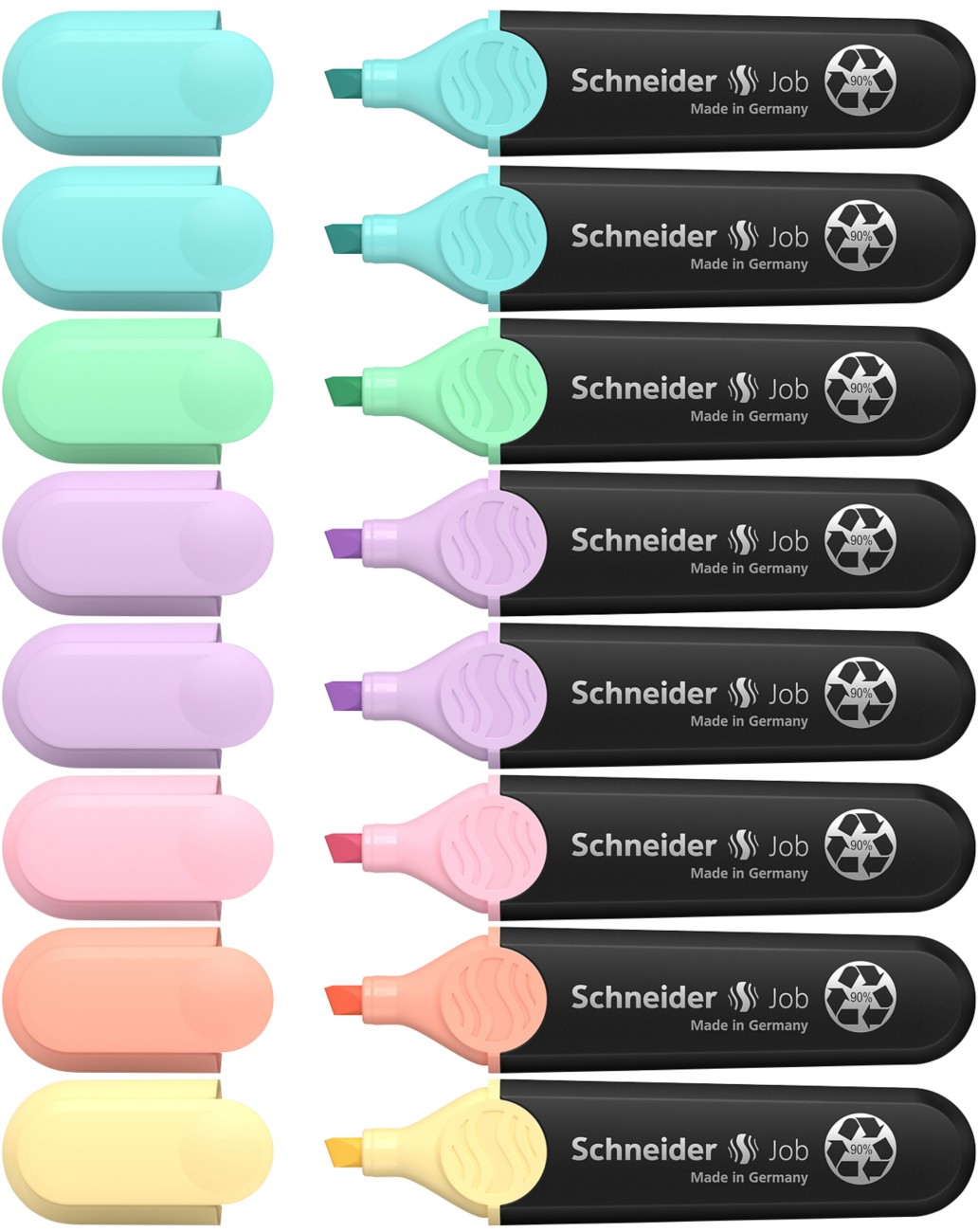 Thumbnail - Schneider Job Textmarker Mehrfarbig Breite Filzspitze - 5 mm 8 Stück