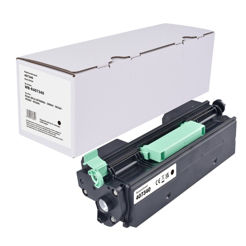 Tonerkartusche Kompatibel Ricoh 407340 Schwarz