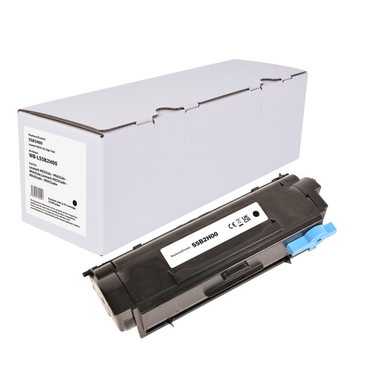 Tonerkartusche Kompatibel Lexmark 55B2H00 Schwarz