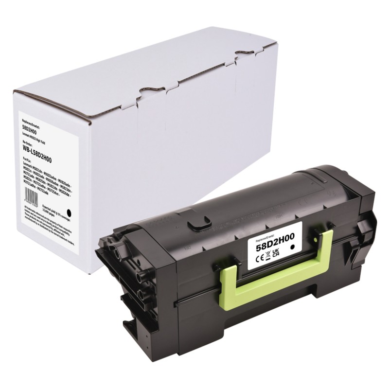 Tonerkartusche Kompatibel Lexmark 58D2H00 Schwarz