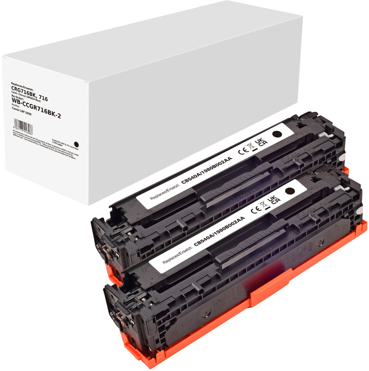 Kompatible Tonerkartusche Canon CRG716BK Schwarz