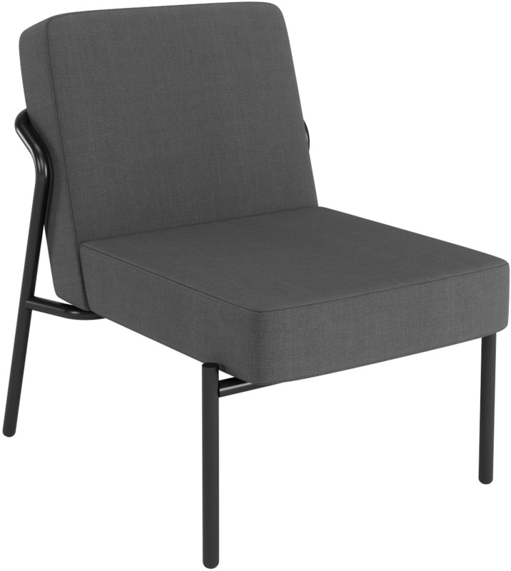 Medso Classic S Sessel Holzkohlefarben 580 x 743 x 736 mm