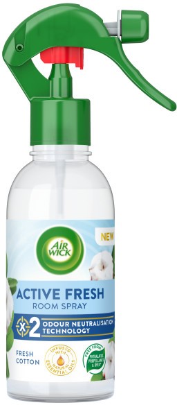 Airwick Air Wick Active Fresh Room Spray Fresh Cotton 237ml - Image 10
