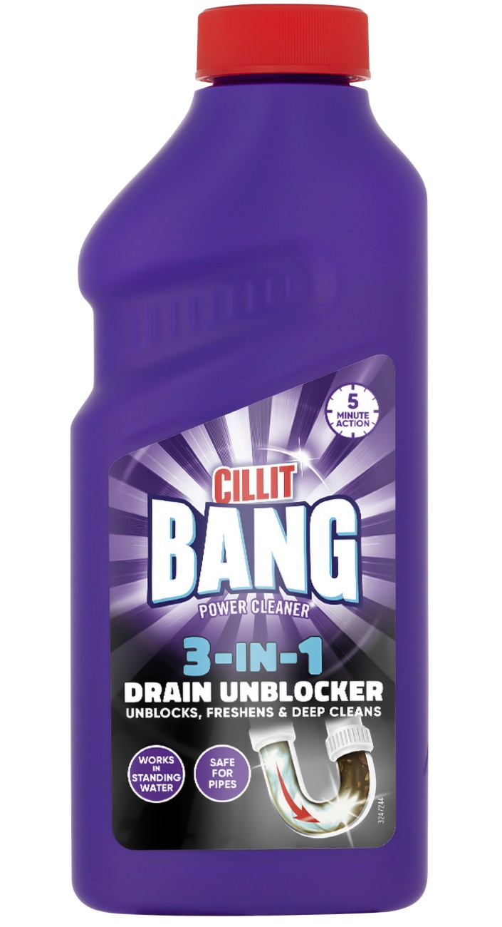 Cillit Bang Power Cleaner Odour Stop Unblocker Gel 500Ml