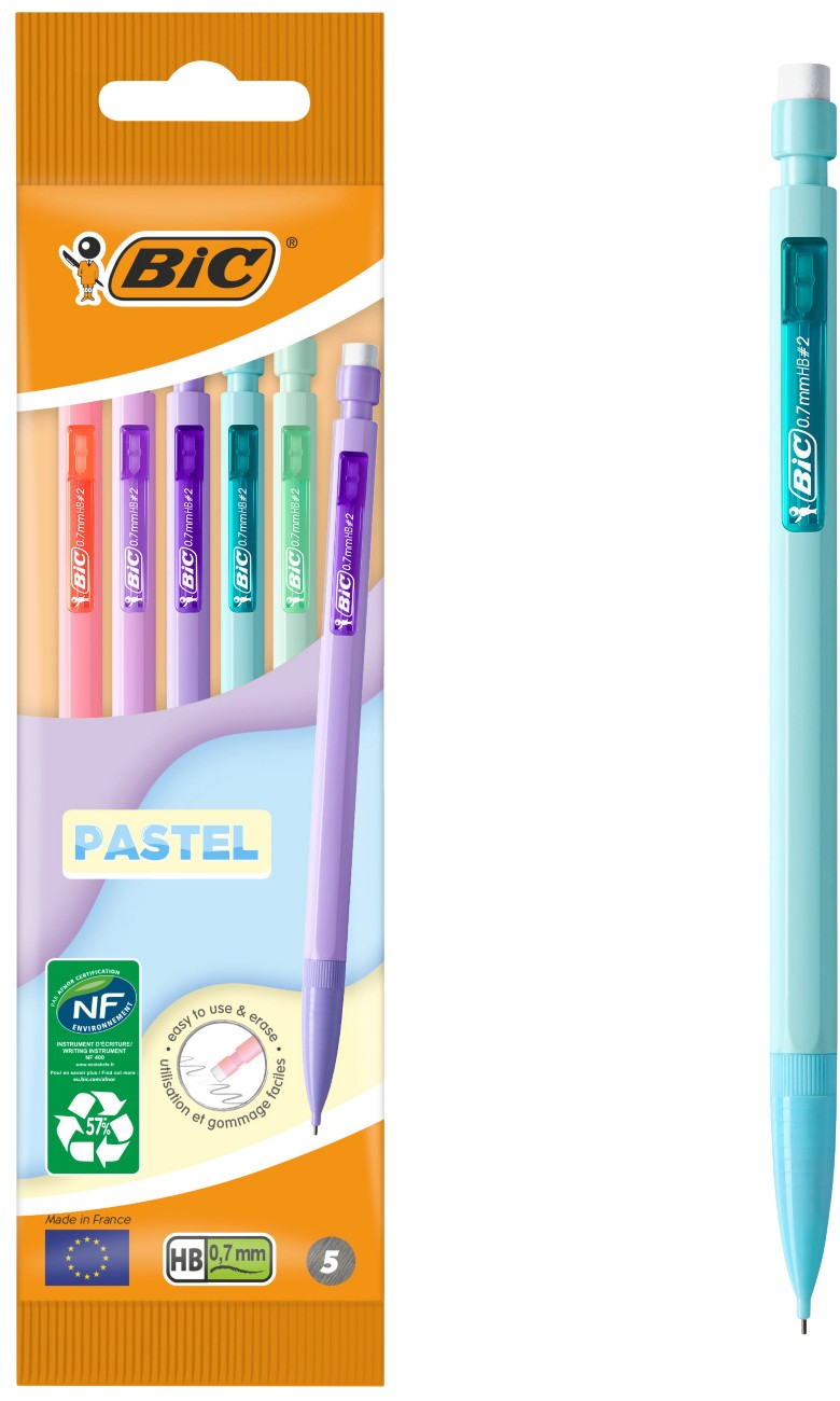 Bic Matic Mechanical Pencil Hb Assorted Pack Of 5