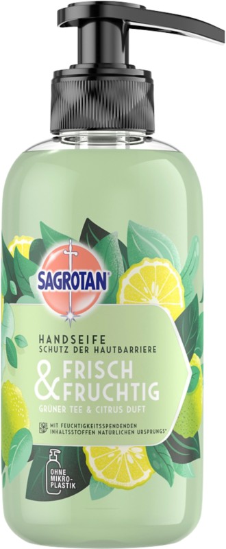 Sagrotan Seife Flüssig Green Tea Grün 3277369 300 ml