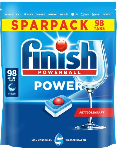 Thumbnail - Finish Power Spülmaschinentabs 3312077 Fresh 98 Stück