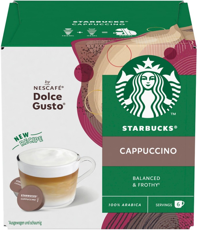 Thumbnail - Starbucks by Nescafe Dolce Gusto Kaffeekapseln Cappuccino 6 Stück 120 g
