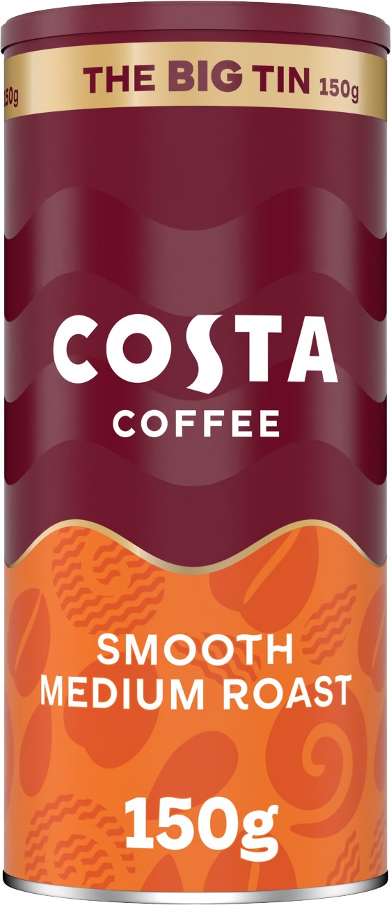 Costa Coffee Instant Coffee Tin Instant Premium Smooth 150 G
