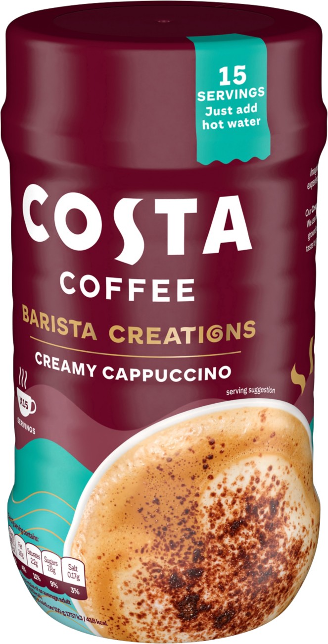 Costa Coffee Barista Creations Instant Coffee Cappuccino Creamy 255 G