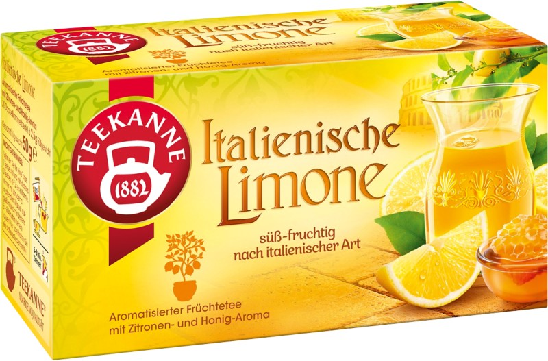 TEEKANNE Früchtetee Tee Zitronen, Honig 20 Stück à 2.50 g