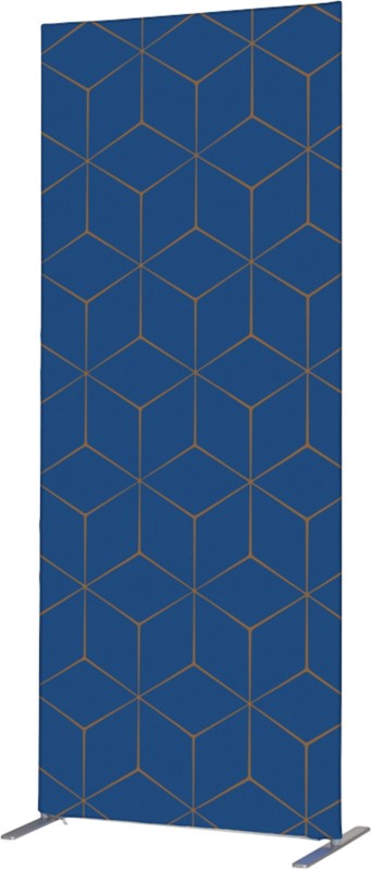 Thumbnail - SHOWDOWN Deco Raumteiler Aluminium Blau 870 x 450 x 2.020 mm