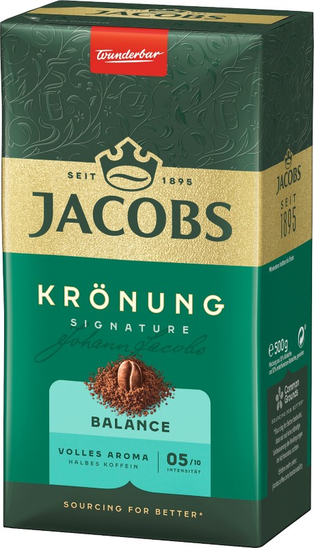 Jacobs Krönung Balance Gemahlender Kaffee Mild 500 g