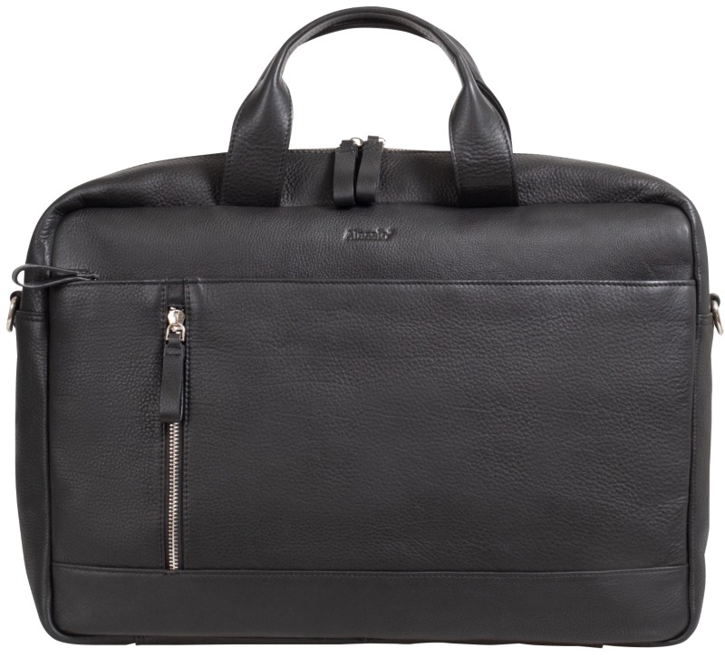 Alassio Tiber Laptoptasche 41 x 9,5 x 28 cm Leder Schwarz