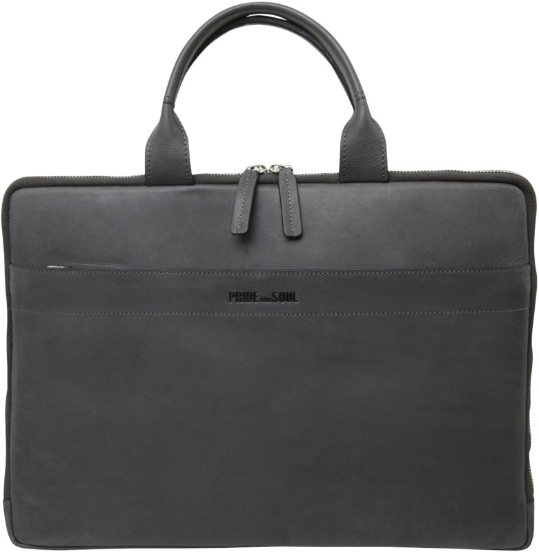 PRIDE AND SOUL Rate Laptoptasche 39 x 2,5 x 28 cm Leder Grau