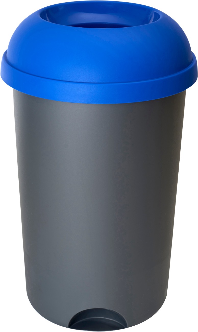 Gpc Bin 50 L Grey With Blue Top Pp (Polypropylene) Op050zblue