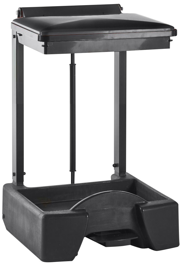Gpc Bin 45 L Grey Abs (Acrylonitrile Butadiene Styrene), Pe (Polyethylene), Pvc (Polyvinyl Chloride) Psh045black