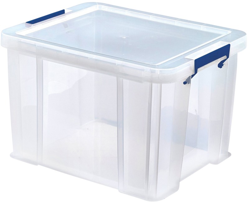 Bankers Box Prostore Storage Box 36 L Transparent 47.5 x 38 x 31.5 cm Pack of 3