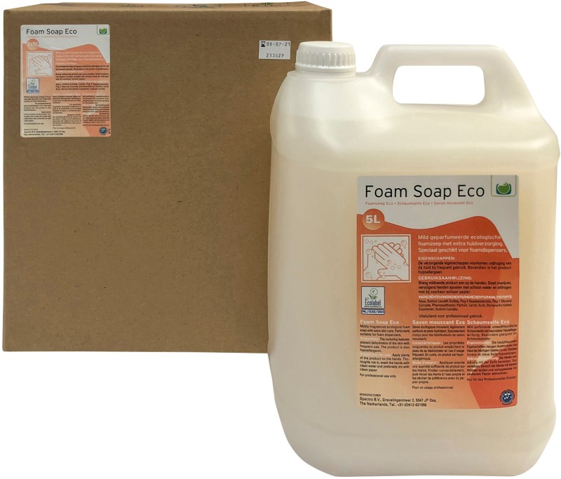 ALL CARE Eco Soft Handschaumseife Frisch duftend Transparent 98936 2 Flaschen à 5 L