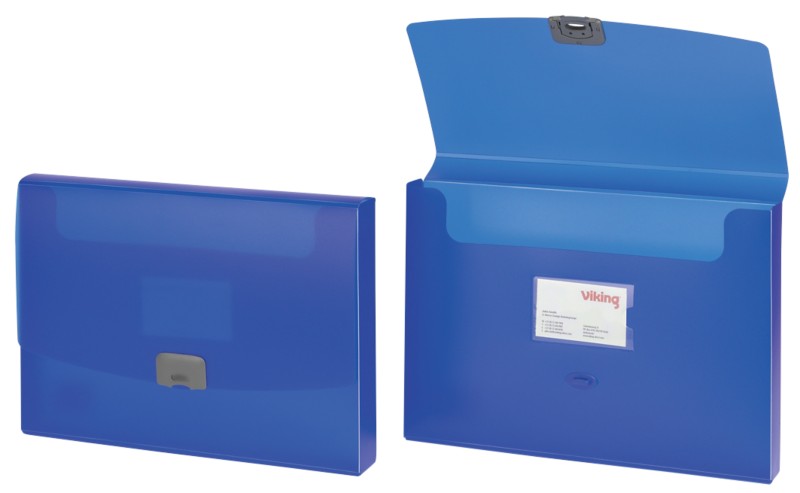 Viking Archivbox 1434617 DIN A4 PP (Polypropylen) N/A 34 (B) x 2,5 (T) x 25 (H) cm Blau 2,5 cm