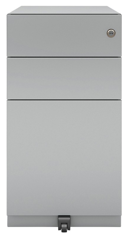 Bisley Pedestal with 3 Lockable Drawers Metal 300 x 565 x 565mm Goose Grey