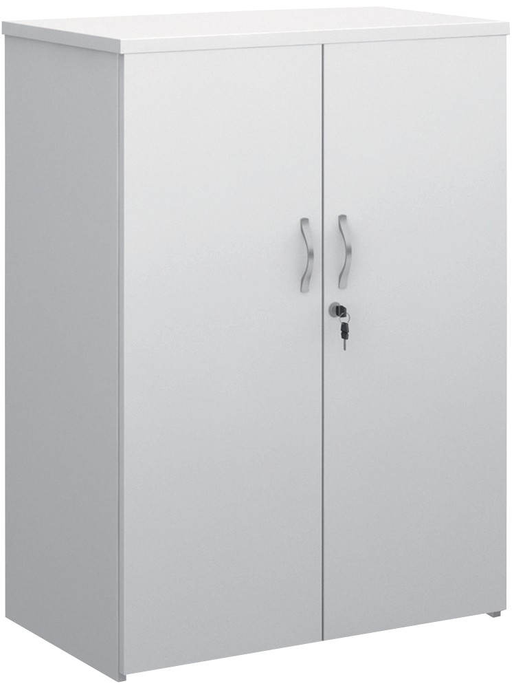 Dams International Regular Door Cupboard Melamine 2 Shelves Lockable 800 X 470 X 1,090 Mm White