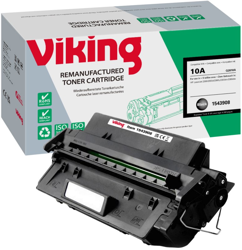 Viking 10A Kompatibel HP Tonerkartusche Q2610A Schwarz