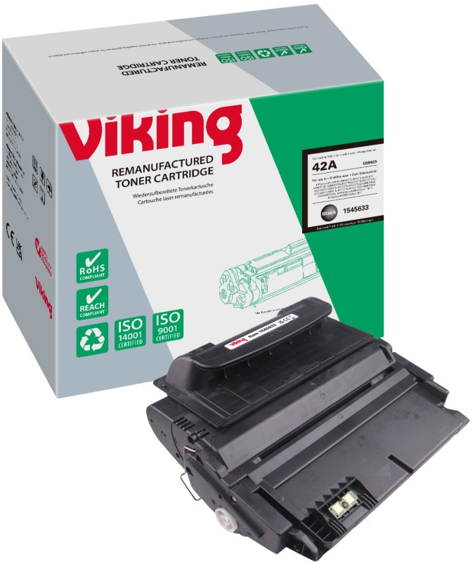 Viking 42A Kompatibel HP Tonerkartusche Q5942A Schwarz