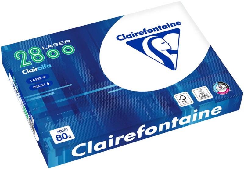 Clairefontaine Clairalfa DIN A3 Druckerpapier Weiß 80 g/m² Glatt 500 Blatt